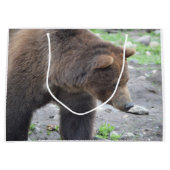 Grand Sac Cadeau Ours gris (Devant)