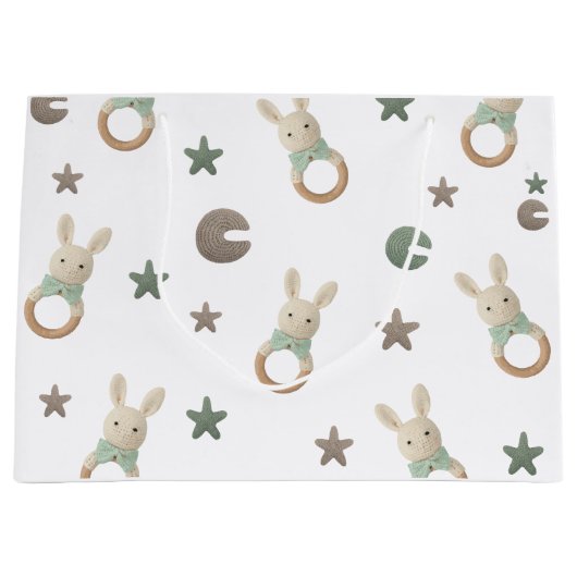 Grand Sac Cadeau Ours mignon (Devant)