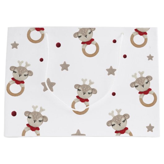 Grand Sac Cadeau Ours mignon (Devant)