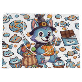 Grand Sac Cadeau Pack Loup mignon Halloween (Devant)