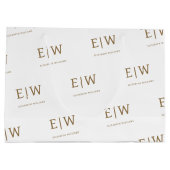 Grand Sac Cadeau Packaging d'entreprise personnalisé avec monogramm (Dos)