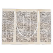 Grand Sac Cadeau Page du dictionnaire Book Lover's Dictionary Bag (Dos)
