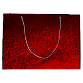 Grand Sac Cadeau Paillete rouge (Dos)