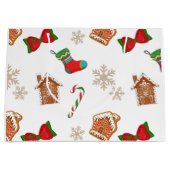 Grand Sac Cadeau pain d'épices de Noël (Devant)