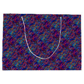 Grand Sac Cadeau Paisley haché (Dos)