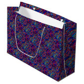 Grand Sac Cadeau Paisley haché (Devant Angle)