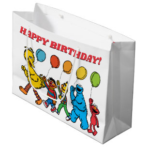 Grand Sac Cadeau Pal de rue Sésame   Ballons d'anniversaire