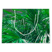 Grand Sac Cadeau Palmier vert plante pastel feuille (Devant)