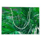 Grand Sac Cadeau Palmier vert plante pastel feuille (Dos)