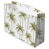 Grand Sac Cadeau Palmiers tropicaux (Dos Angle)