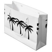 Grand Sac Cadeau Palmiers tropicaux (Devant Angle)
