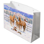 Grand Sac Cadeau Palomino Quarter Horses (Dos Angle)