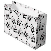 Grand Sac Cadeau Panda dansant (Devant Angle)