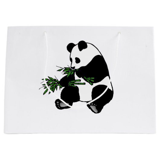 Grand Sac Cadeau Panda géant (Devant)