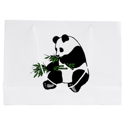 Grand Sac Cadeau Panda géant (Dos)