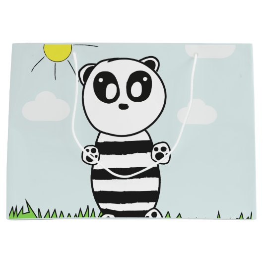 Grand Sac Cadeau Panda Kids (Devant)