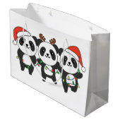 Grand Sac Cadeau Panda Noël Animaux mignons Pandas Larg (Dos Angle)