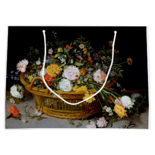 Grand Sac Cadeau Panier de fleurs, Jan Brueghel le plus jeune