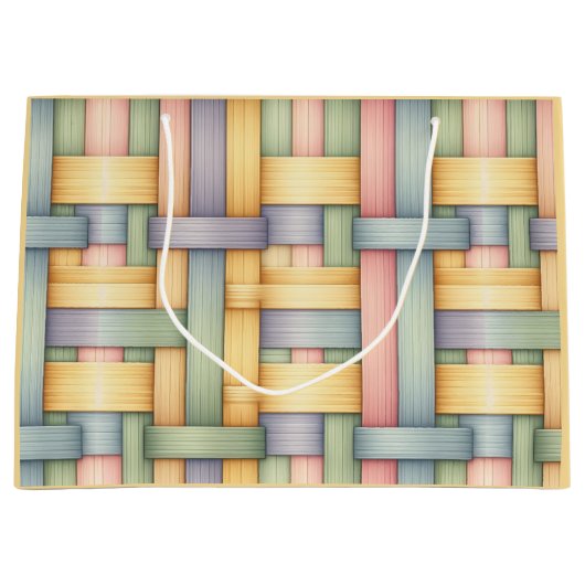 Grand Sac Cadeau Panier de Pâques (Devant)