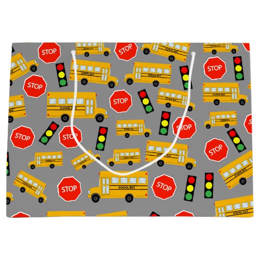 Grand Sac Cadeau Panneau lumineux de signalisation routière de l'éc (Devant)