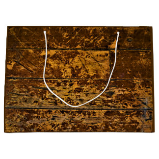 Grand Sac Cadeau Panneaux en bois vintage