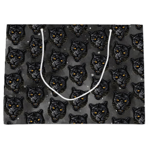 Grand Sac Cadeau Panthère noire