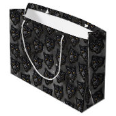 Grand Sac Cadeau Panthère noire (Dos Angle)