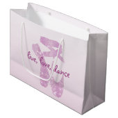 Grand Sac Cadeau pantoufles roses (Devant Angle)