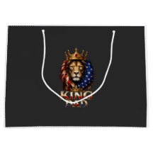 Papa Lion Drapeau Américain 
