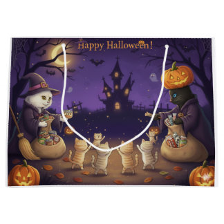Grand Sac Cadeau Paper&Pukku joyeux halloween!