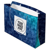 Grand Sac Cadeau Paper Shopping Bag with Replaceable Image (Dos Angle)