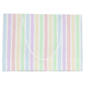 Grand Sac Cadeau Papier à enveloppement pastel arc-en-ciel (Dos)