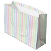 Grand Sac Cadeau Papier à enveloppement pastel arc-en-ciel (Dos Angle)