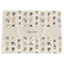 Papier de soie personnalisé avec herbes botaniques
