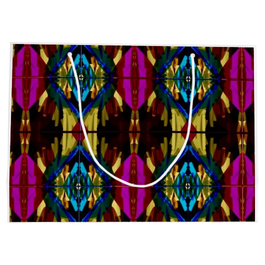 Grand Sac Cadeau Papier d'emballage coloré (Dos)