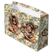 Grand Sac Cadeau Papier d'emballage Summer Time Fun (Dos Angle)
