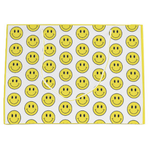 Grand Sac Cadeau Papier d'enveloppement sourire