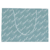 Grand Sac Cadeau Papier Merci (Dos)