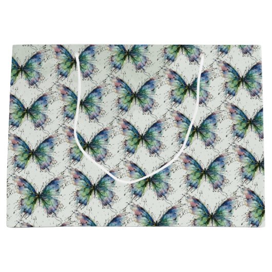 Grand Sac Cadeau Papillon (Devant)