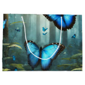 Grand Sac Cadeau Papillon bleu Morpho (Dos)