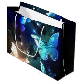 Grand Sac Cadeau Papillon de nuit voltigeant (Devant Angle)