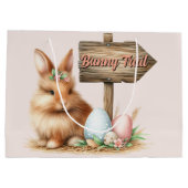 Grand Sac Cadeau Pâques Bunny (Dos)