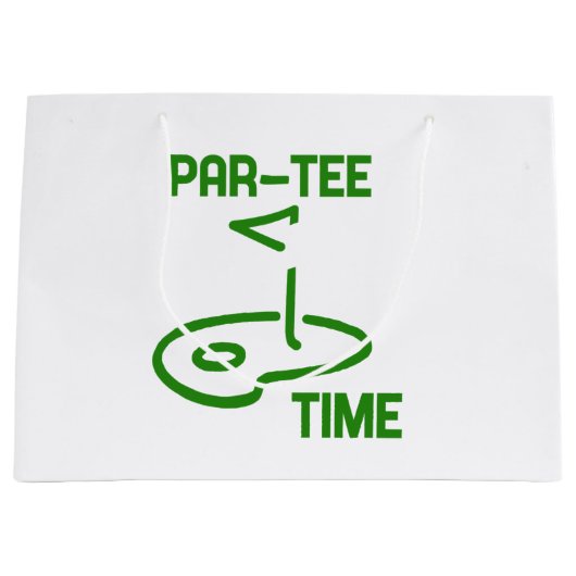 Grand Sac Cadeau Par Tee Time (Devant)