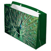 Grand Sac Cadeau Parade du paon  (Dos Angle)