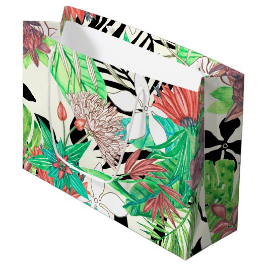 Grand Sac Cadeau Paradis floral II (Devant Angle)