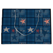 Grand Sac Cadeau Paramètre Denim (Devant)