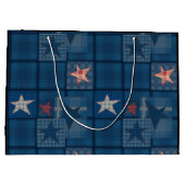 Grand Sac Cadeau Paramètre Denim (Dos)