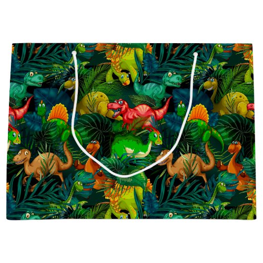 Grand Sac Cadeau Parc Dinosaur (Devant)