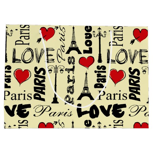 Grand Sac Cadeau Paris (Dos)