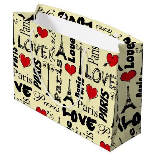 Grand Sac Cadeau Paris (Dos Angle)